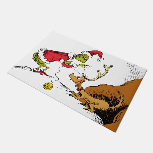 The Grinch Prepares Max the Reindeer Deurmat (Schuin)