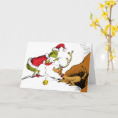 The Grinch Prepares Max the Reindeer Kaart (Gele Bloem)
