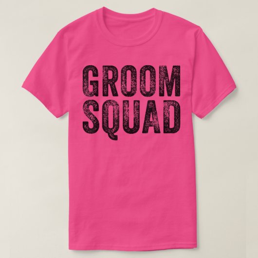 The Groom Squad Bachelor Party Wedding Funny Groom T-shirt (Design voorkant)