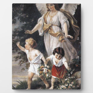 The Guardian Angel and Children, schilderen. Fotoplaat
