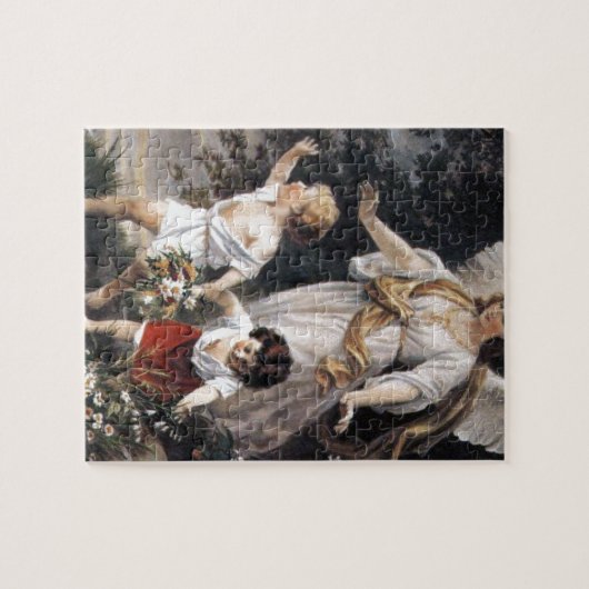 The Guardian Angel and Children, schilderen. Legpuzzel (Horizontaal)