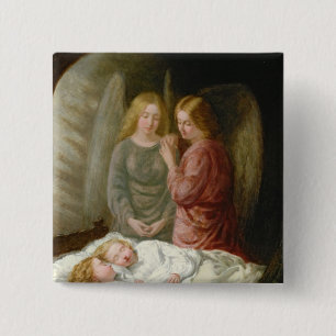 The Guardian Angels Vierkante Button 5,1 Cm