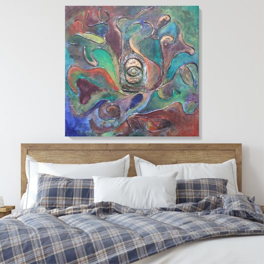 "The Guardian from Unseen" door Paul Buică Canvas Afdruk (Insitu (Slaapkamer))