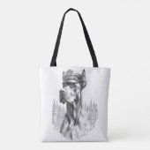 The Guardian: Marble Great Dane Police Do Tote Bag (Dos)
