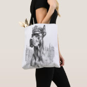The Guardian: Marble Great Dane Police Do Tote Bag (De près)