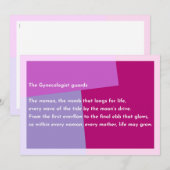 The Gynecologist guards Bedankkaart (Voorkant / Achterkant)