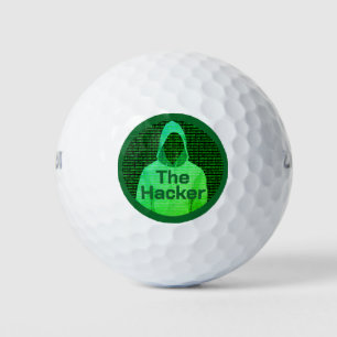 'The Hacker' Golfer: Grappige aangepaste tekst voo Golfballen