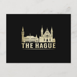 The Hague City Cityscape Skyline Trip Funny Gift Briefkaart