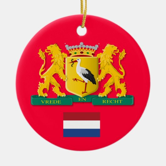 The Hague Netherlands Custom kerstversiering Keramisch Ornament (Voorkant)