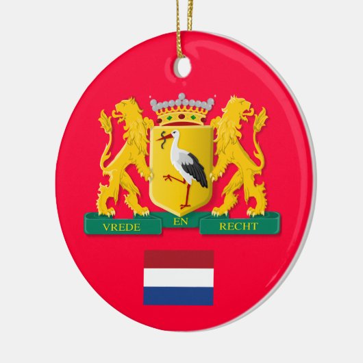 The Hague Netherlands Custom kerstversiering Keramisch Ornament (Links)