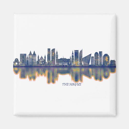 The Hague Skyline Magneet (Voorkant)