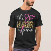 The Hair Whisperer Scissors Leopard Funny T-shirt (Voorkant)