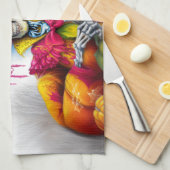 The Halloween King Witchy Skeleton Theedoek (Quarter Fold)