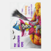 The Halloween King Witchy Skeleton Theedoek (Verticaal)