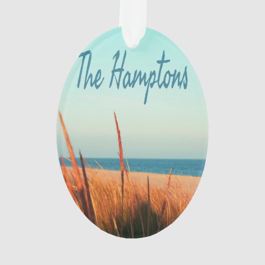 The Hampton Beach Long Island New York Ornament (achterkant)