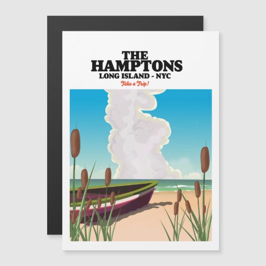 The Hamptons Long Island NYC, reisposter. (Voorkant / Achterkant)