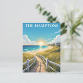 The Hamptons New York Travel Briefkaart (Staand voorkant)