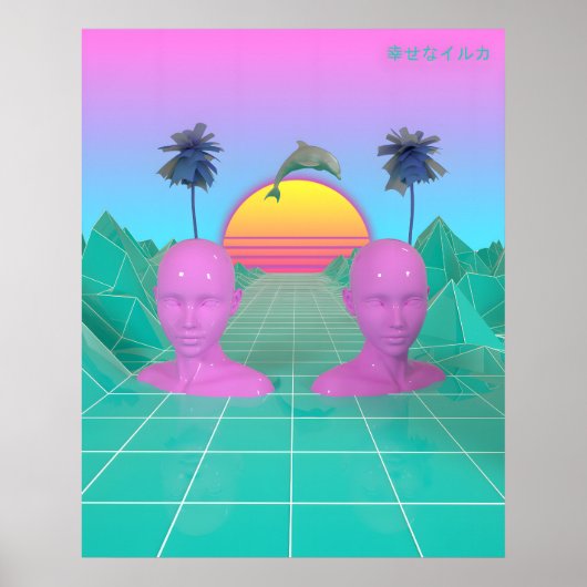 The Happy Dolphin Poster (Voorkant)