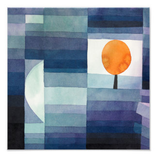 The Harbinger of Autumn (1922) van Paul Klee Foto Afdruk