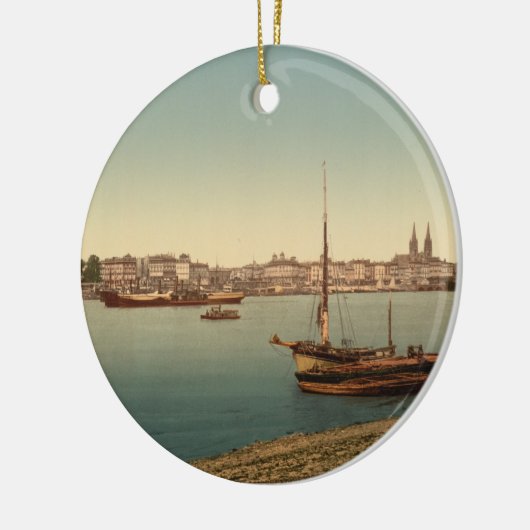 The Harbour, Bordeaux, Frankrijk Keramisch Ornament (Links)