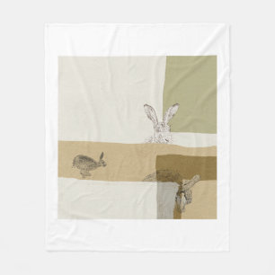 The Hare and the Tortoise An Aesop's Fable Fleece Deken