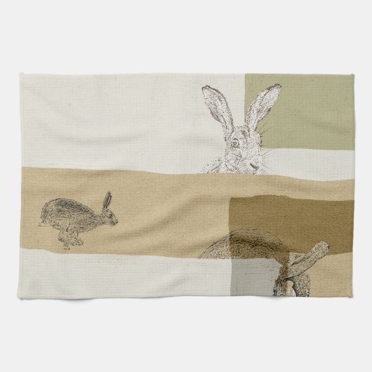 The Hare and the Tortoise An Aesop's Fable Theedoek (Horizontaal)