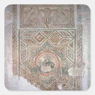 The Hare mosaic, 350 AD Vierkante Sticker