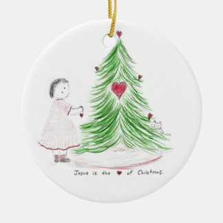The_hart_of_kerstmis Keramisch Ornament