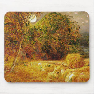 The Harvest Moon, 1833 (olie op papier op het pane Muismat