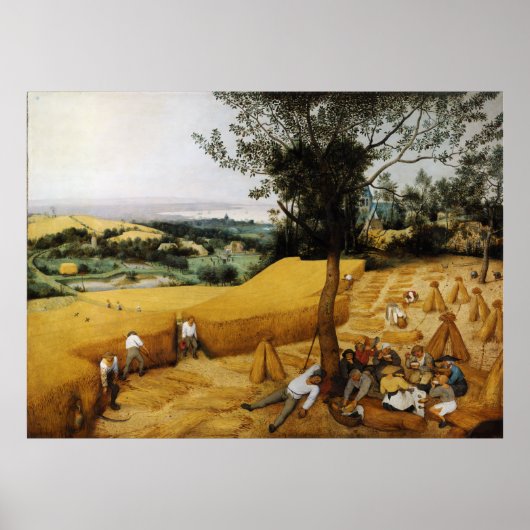 The Harvesters by Pieter Bruegel the Elder 1565 Poster (Voorkant)
