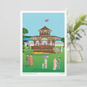 The Haywood Bandstand - Vancouver Feestdagenkaart (Staand voorkant)