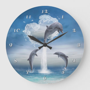 The Heart of The Dolphins Wall Clock Grote Klok