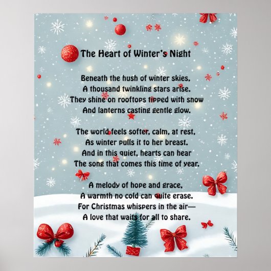 The Heart of Winter’s Night Poster (Voorkant)