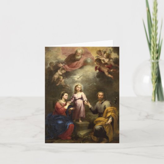 The Heavenly and Earthly Trinities by Murillo Bedankkaart (Voorkant)