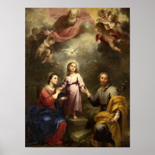 The Heavenly and Earthly Trinities by Murillo Poster (Voorkant)