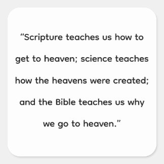 The Heavens Vierkante Sticker