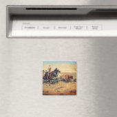 The Herd Quitter (door C.M. Russell, ca. 1897) Magneet (Insitu (Vaatwasser))