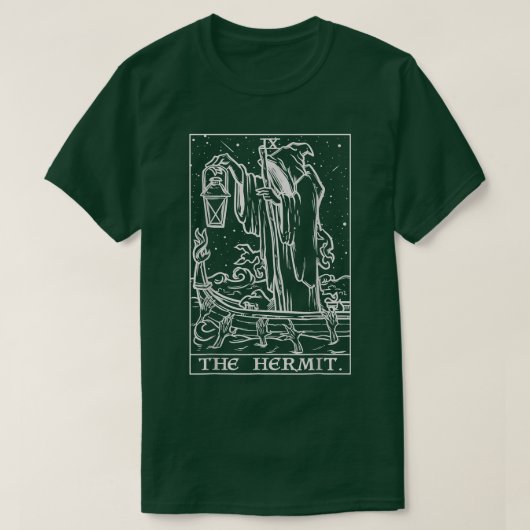 The Hermit Tarot Card T-Shirt (Design voorkant)