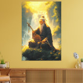 The Hermit's Shan Shui Canvas Afdruk (Insitu (Woonkamer))