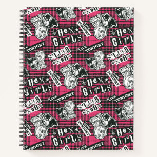 The Hex Girls Punk Geruite Patroon Notitieboek