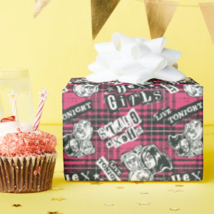 The Hex Girls Punk Plaid Pattern Cadeaupapier