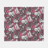 The Hex Girls Punk Plaid Pattern Fleece Deken (Voorkant (Horizontaal))