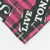 The Hex Girls Punk Plaid Pattern Fleece Deken (Hoek)