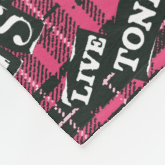 The Hex Girls Punk Plaid Pattern Fleece Deken (Hoek)