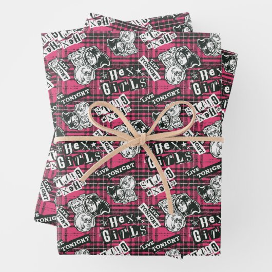 The Hex Girls Punk Plaid Pattern Inpakpapier Vel (In situ)