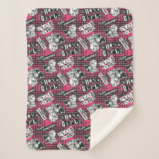 The Hex Girls Punk Plaid Pattern Sherpa Deken (Voorkant)