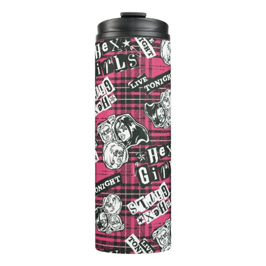 The Hex Girls Punk Plaid Pattern Thermosbeker (Voorkant)