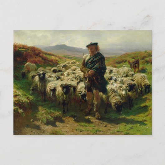 The Highland Shepherd, 1859 Briefkaart (Voorkant)