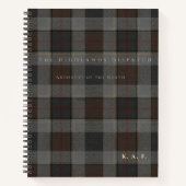 The Highlands Dispatch : cahier de terrain tartan (Devant)