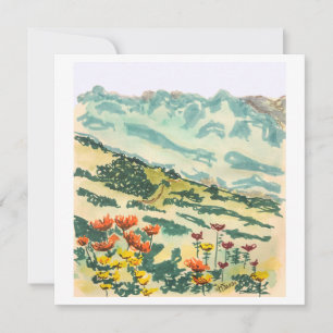 The Hills Are Alive - Kunstdruk Kaart